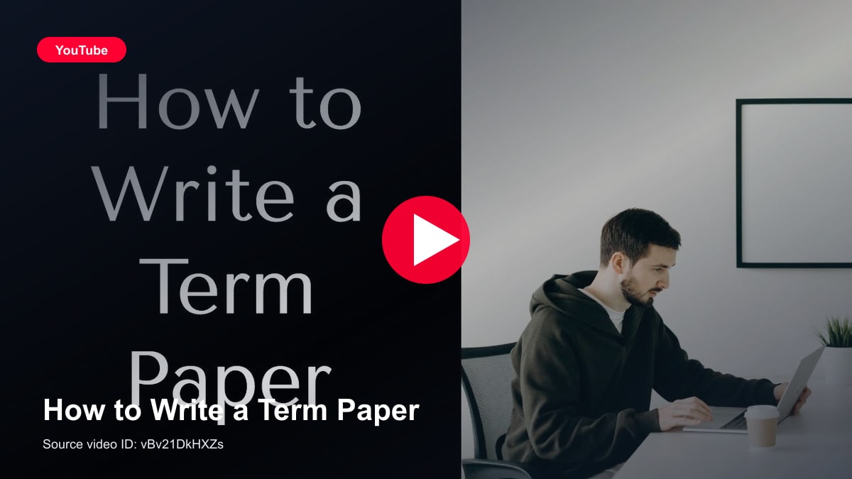 How to Write a Term Paper