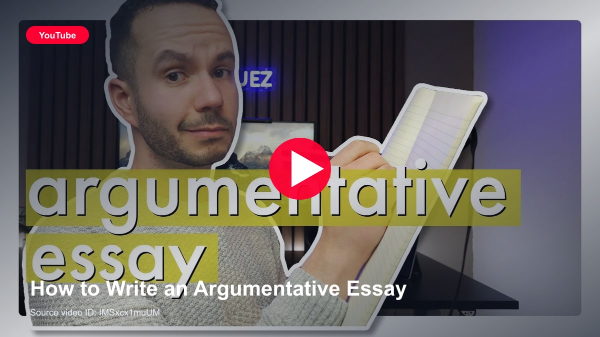 How to Write an Argumentative Essay